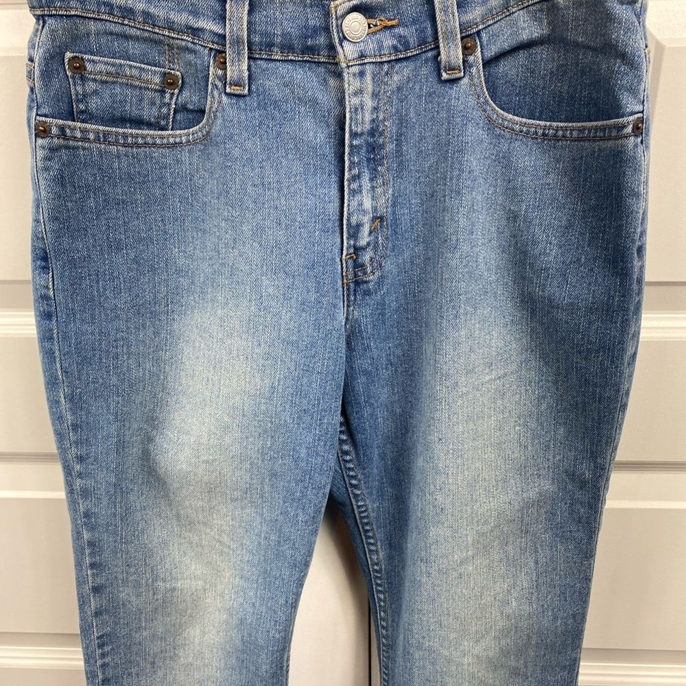Vintage Levi's Women's Jeans 515 Boot Cut Denim Blue Light Wash Low Rise Y2K 8M - Picture 6 of 8